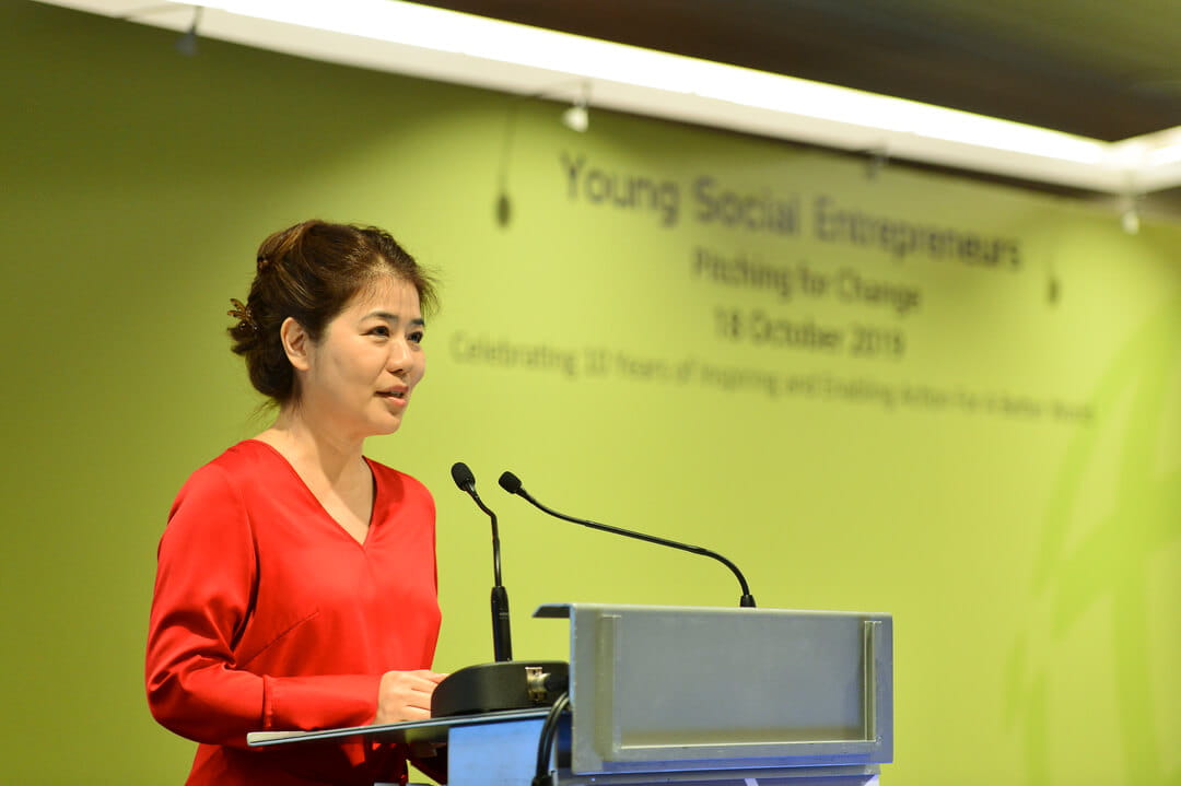 Jean Tan, SIF Executive Director, presents key findings of the YSE Impact Study