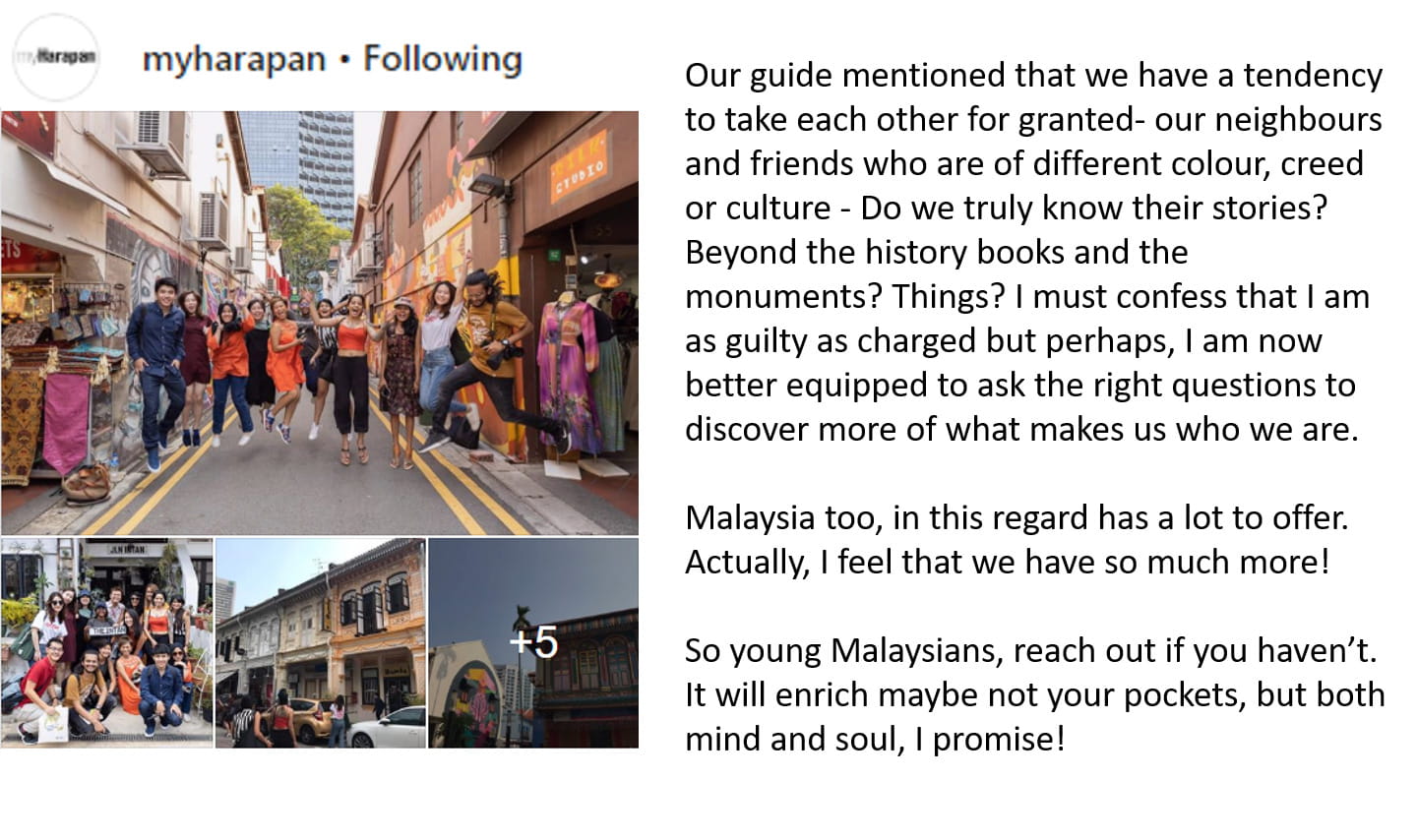 Nurfarini Daing, from Malaysia on Singapore’s cultural vibrancy (Cont’d)