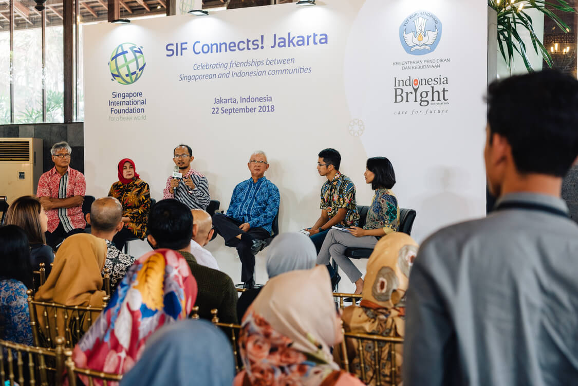 The sharing session themed ‘Education for a Better World’ comprised panellists who are champions of education from Indonesia and Singapore